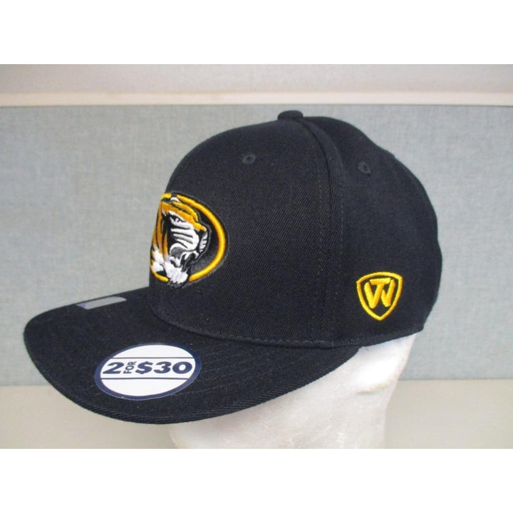 New Missouri Tigers Adult Mens Size OSFA Stretch Fit Cap Hat $22 Image 2