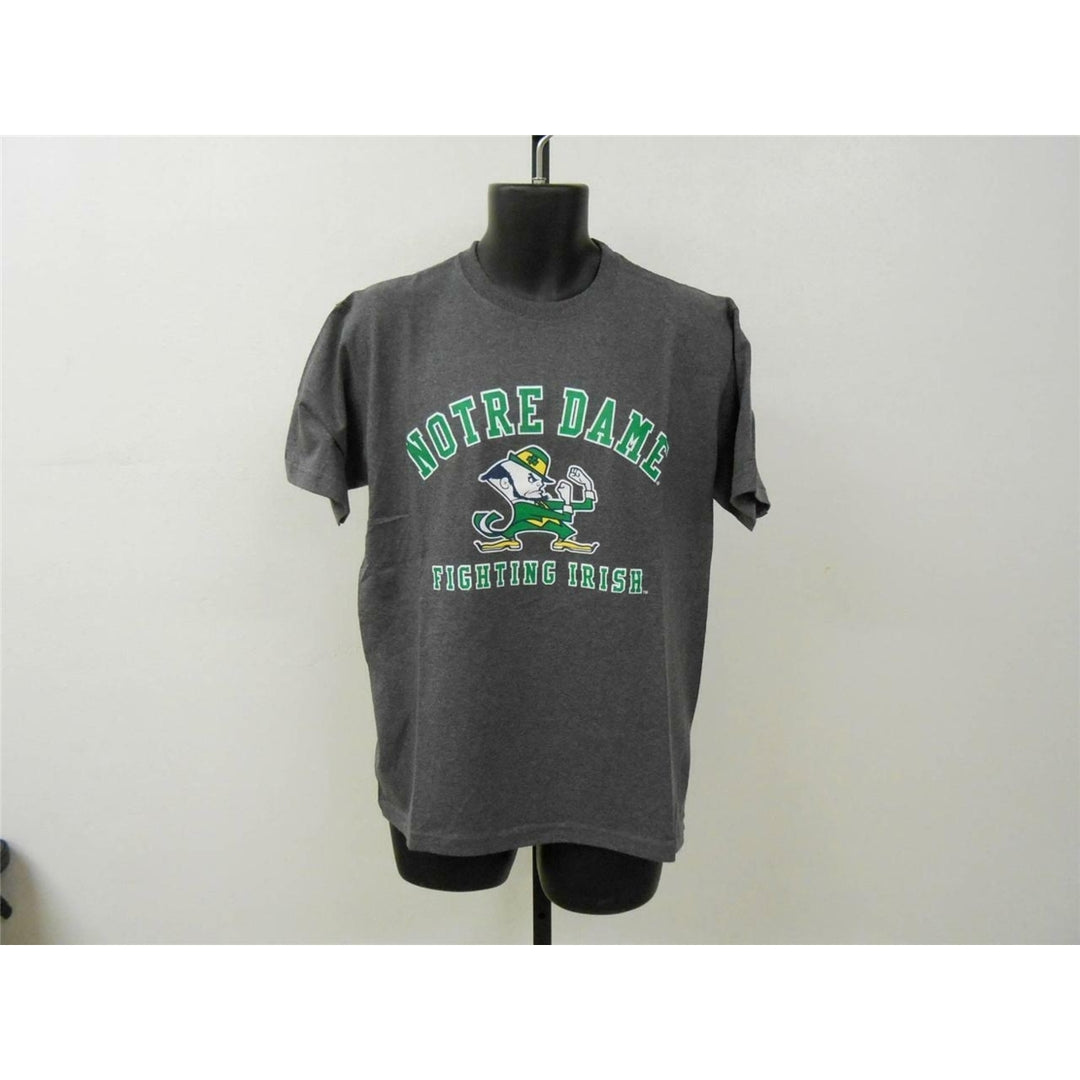 Notre Dame Fighting Irish Adult Mens Size S Small Gray Shirt Image 3