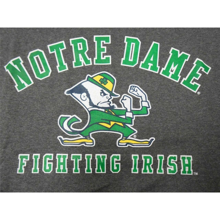 Notre Dame Fighting Irish Adult Mens Size S Small Gray Shirt Image 6