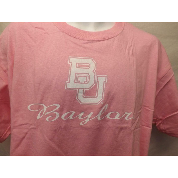Baylor University Bears Adult Mens Size XL XLarge Pink Shirt Image 3