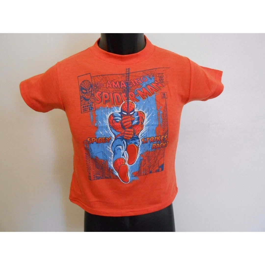 MARVEL COMICS THE AMAZING SPIDERMAN KID KIDS SIZE 5/6 SHIRT 69Qi Image 1