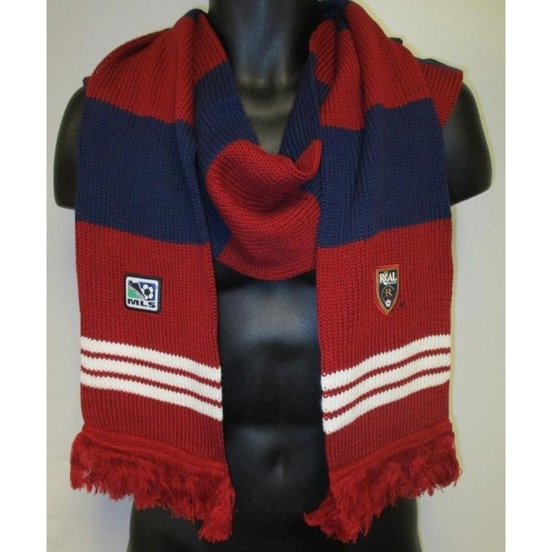 Real Salt Lake Adult Unisex Adidas Knit Red/Blue 2012 Coaches Scarf 30 Image 1