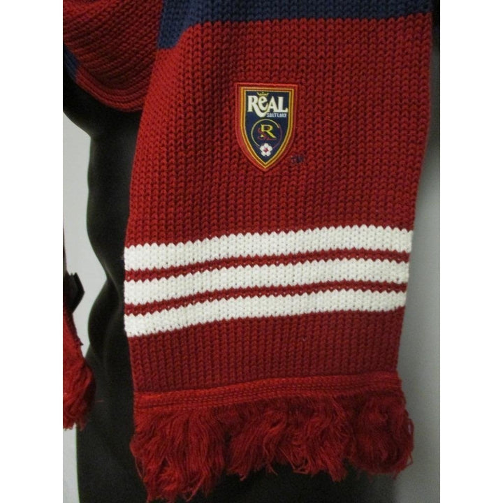 Real Salt Lake Adult Unisex Adidas Knit Red/Blue 2012 Coaches Scarf 30 Image 2