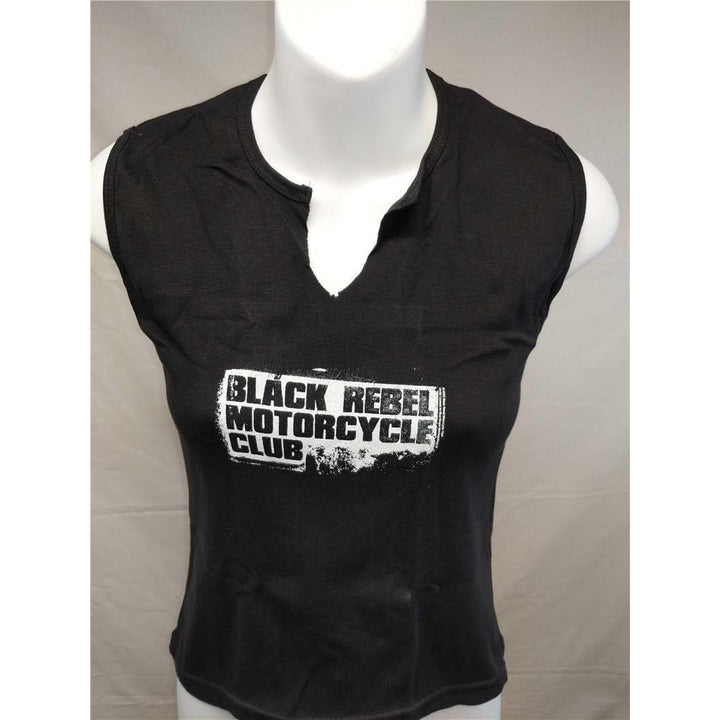 Black Rebel Motorcycle Club Womens Sizes XS XSmall Split Neck Shirt Image 4