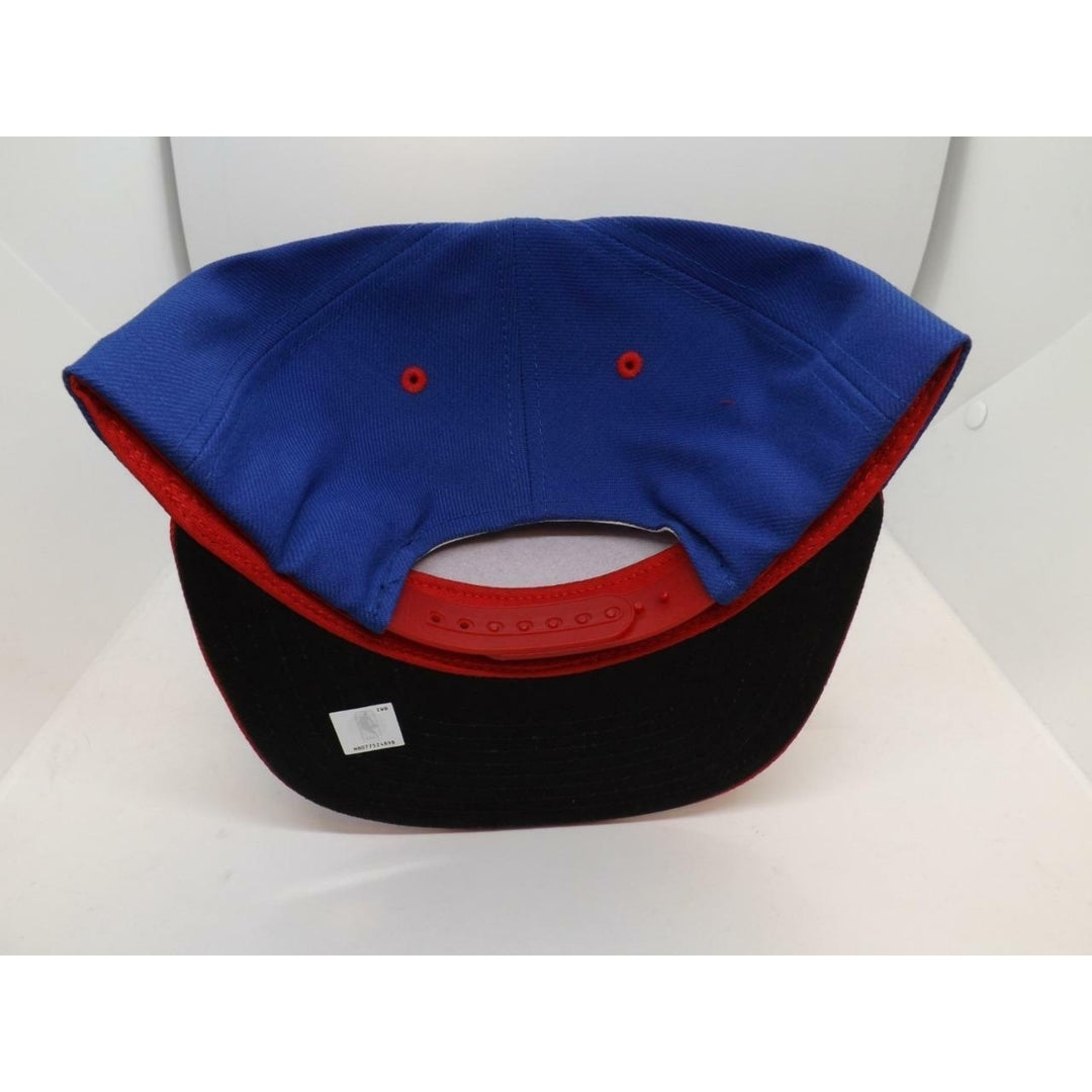 Los Angeles Clippers Mens Adidas OSFA Flatbrim Snapack Blue/Red Cap Hat Image 4