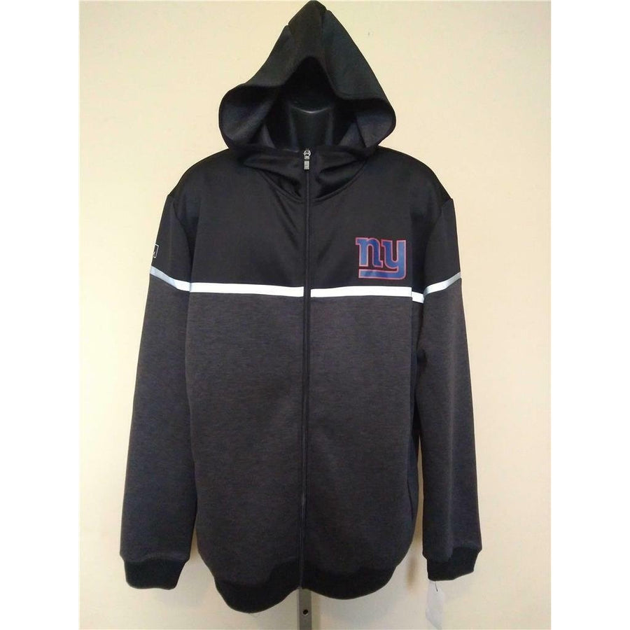 NY Giants Mens Size L Large Black MSX By Michael Strahan Athletic Jacket Image 1