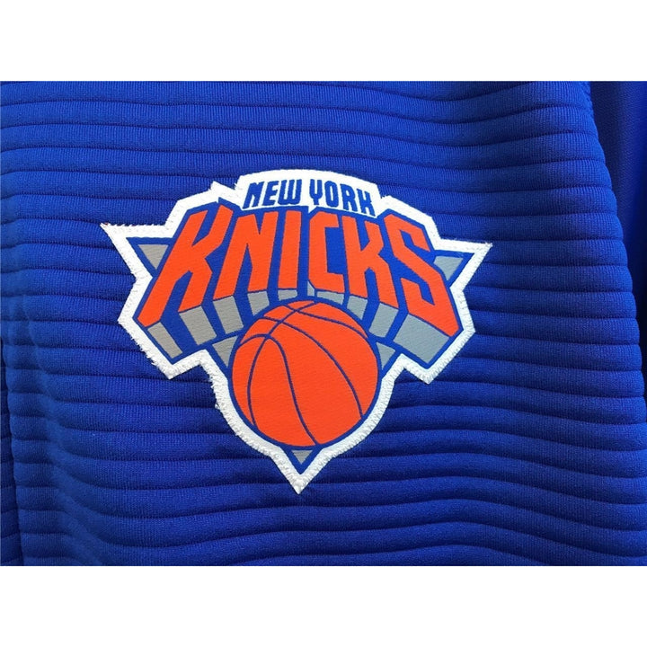 York Knicks Mens Size M Medium Adidas On Court Pre Game Jacket Hoodie 85 Image 2