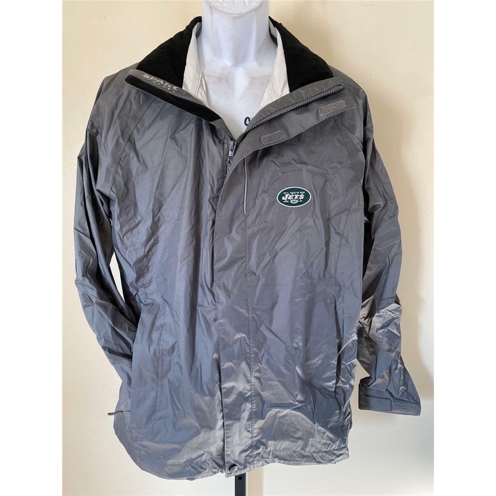 York Jets Mens Size L Large Gray Cutter and Buck Coat Image 1