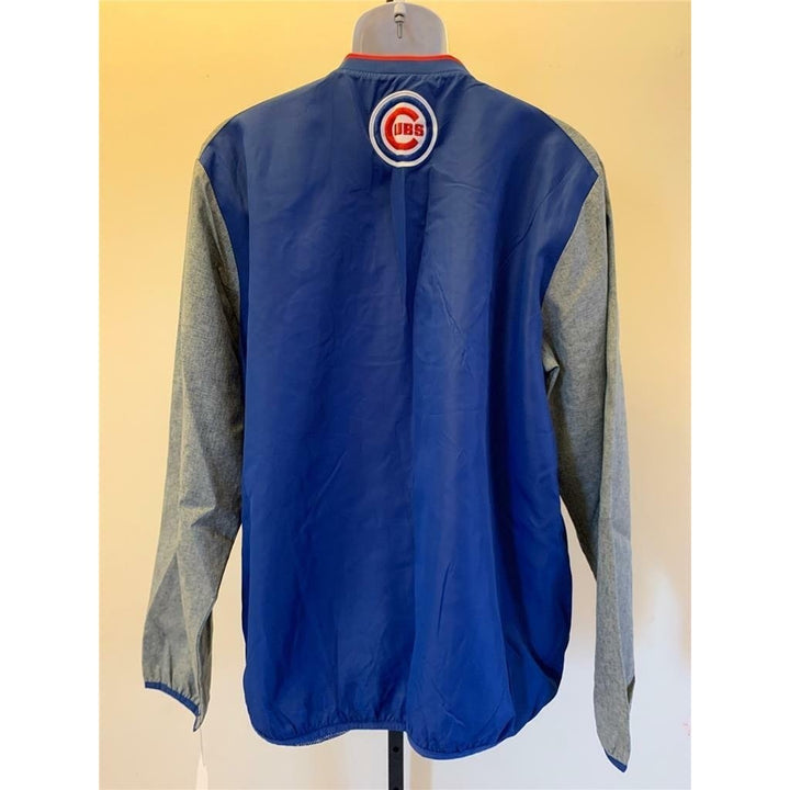 New Chicago Cubs Mens Size L Large Blue G-III Pull Over Jacket Image 4
