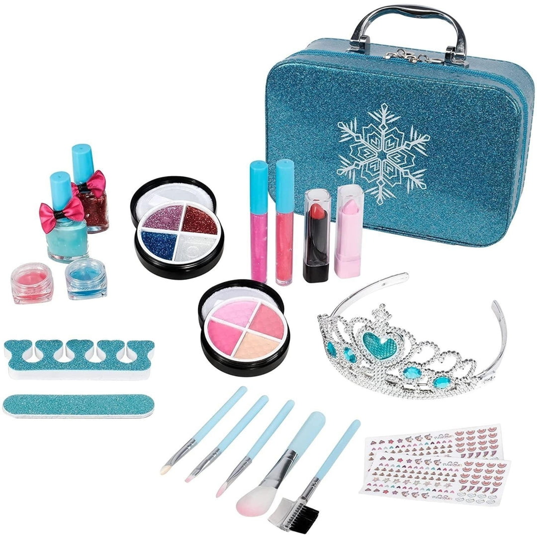 Kids Washable 21 Pcs Makeup Toy Set Girls Toys 21 Pcs Makeup Toy Set Christmas Birthday Gift Image 1