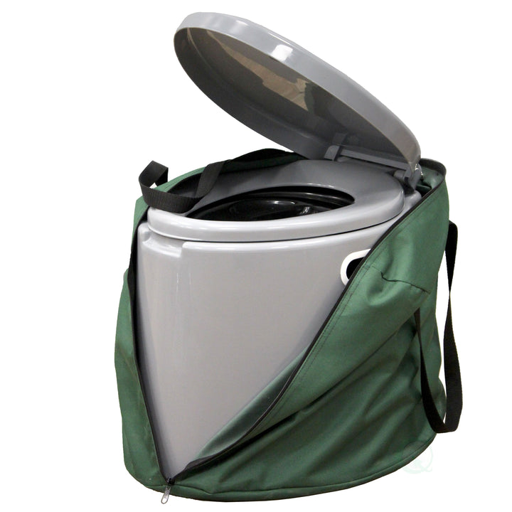 Portable Travel Toilet Camping Hiking 17x16 Inches Lightweight Easy Cleanup Odor Seal Image 2