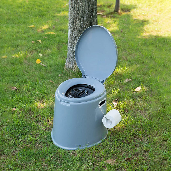 Portable Travel Toilet Camping Hiking 17x16 Inches Lightweight Easy Cleanup Odor Seal Image 4