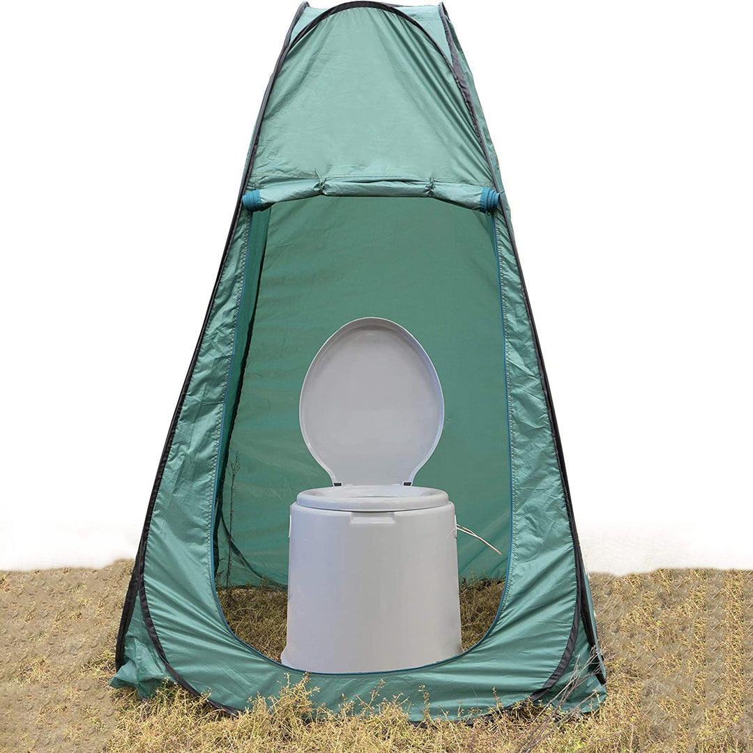 Portable Travel Toilet Camping Hiking 17x16 Inches Lightweight Easy Cleanup Odor Seal Image 7