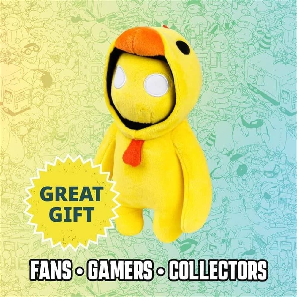 Gang Beasts Yellow Chicken Blue Bear Plush 8" Doll Gaming Character Bundle Set PMI International Image 2