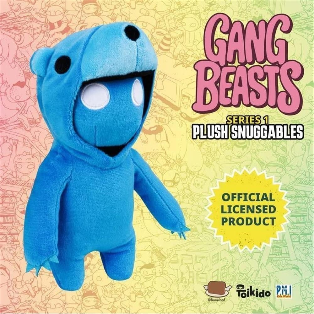 Gang Beasts Yellow Chicken Blue Bear Plush 8" Doll Gaming Character Bundle Set PMI International Image 3