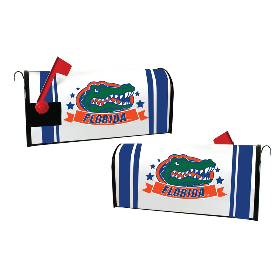 Florida Gators NCAA Officially Licensed Mailbox Cover Logo and Stripe Design Image 1