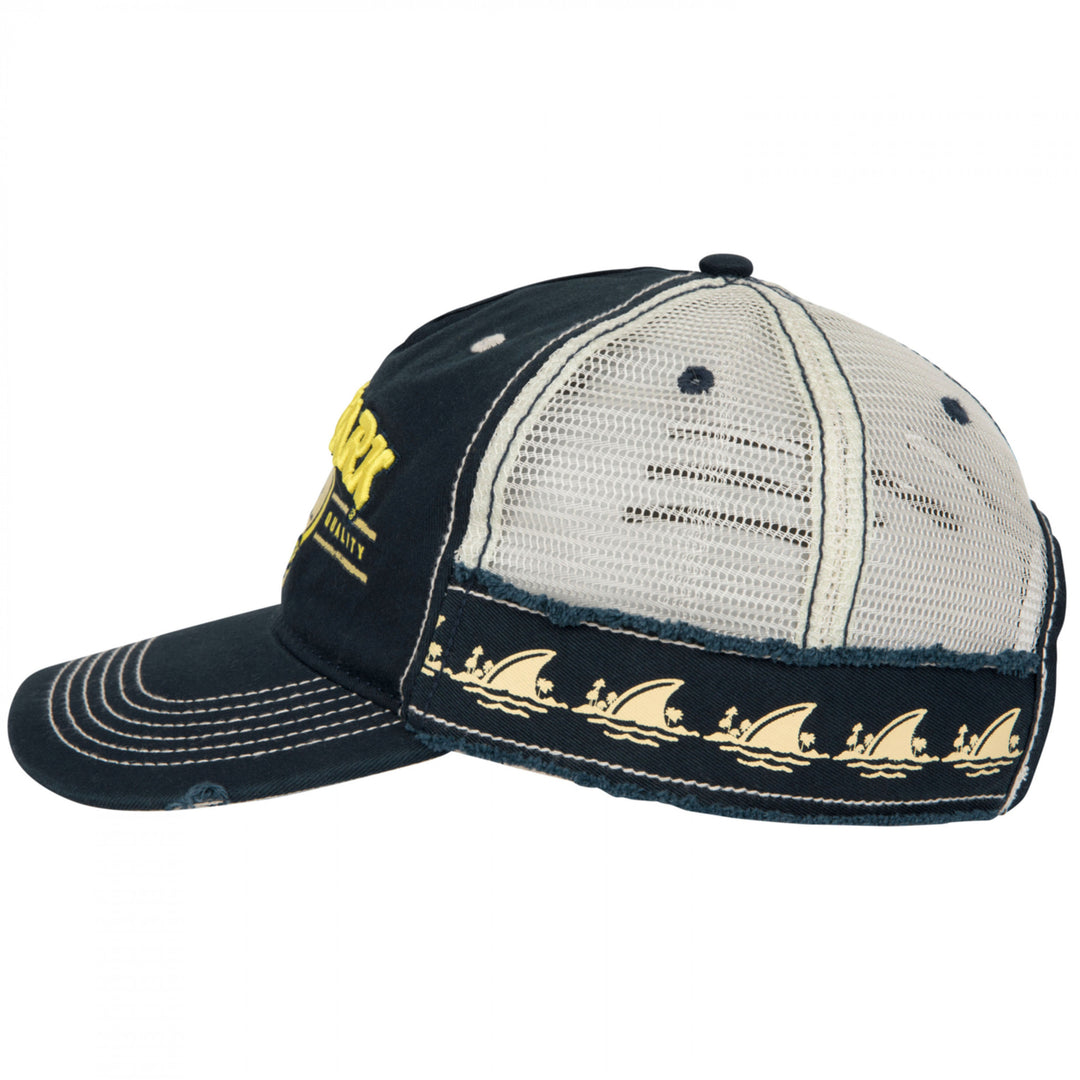 Landshark Lager Logo Distressed Adjustable Hat Image 3