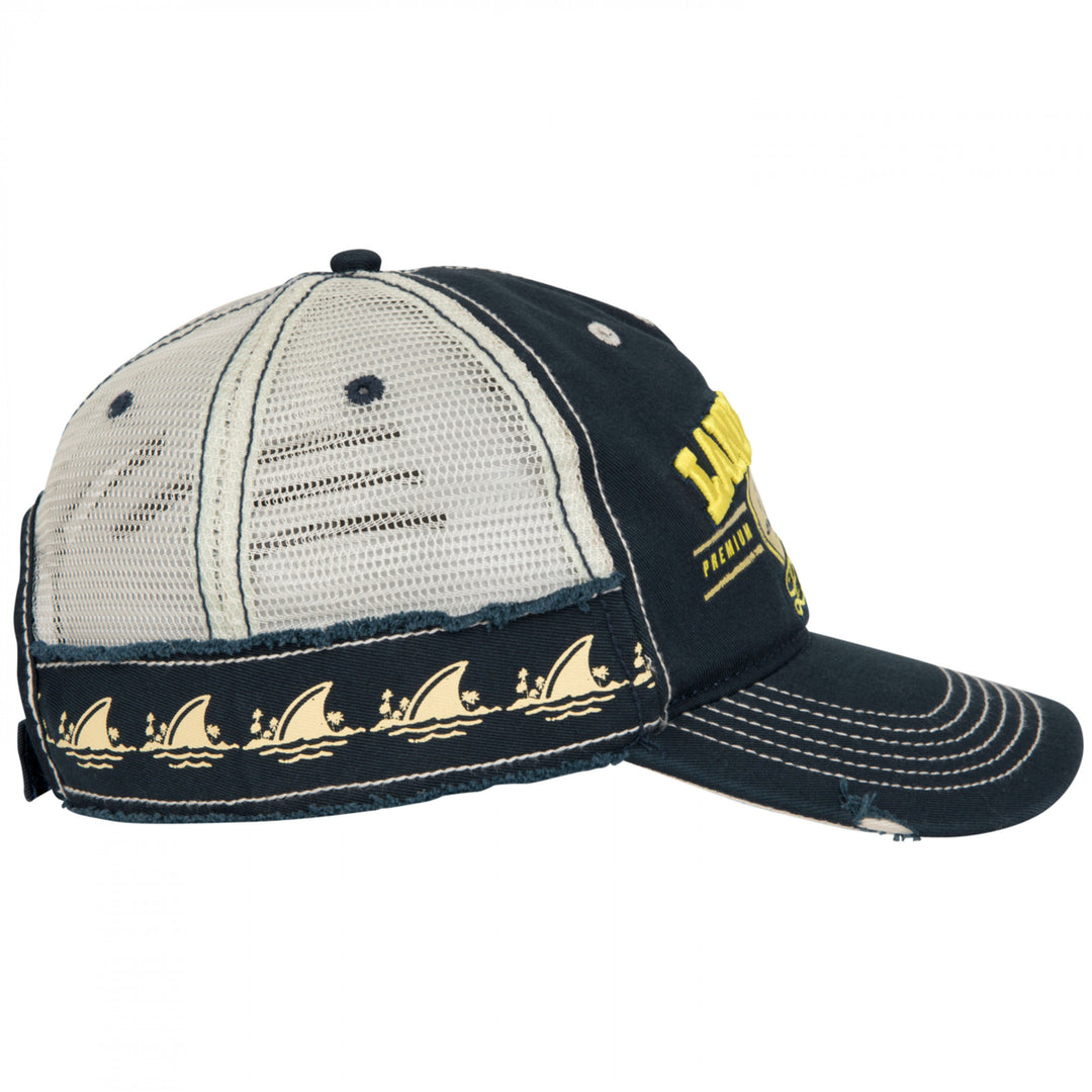 Landshark Lager Logo Distressed Adjustable Hat Image 4