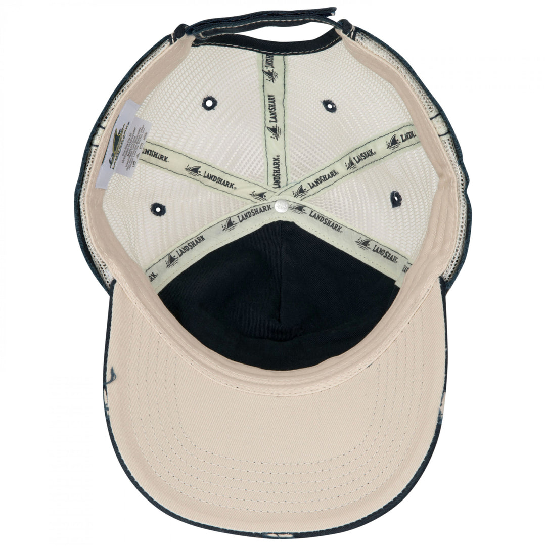 Landshark Lager Logo Distressed Adjustable Hat Image 6