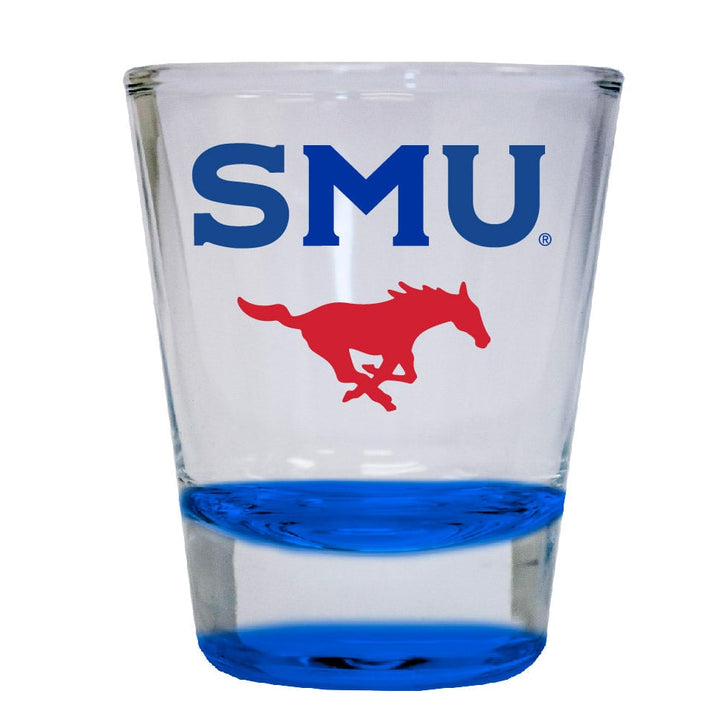 Southern Methodist University 2 ounce Color Etched Shot Glasses Image 2