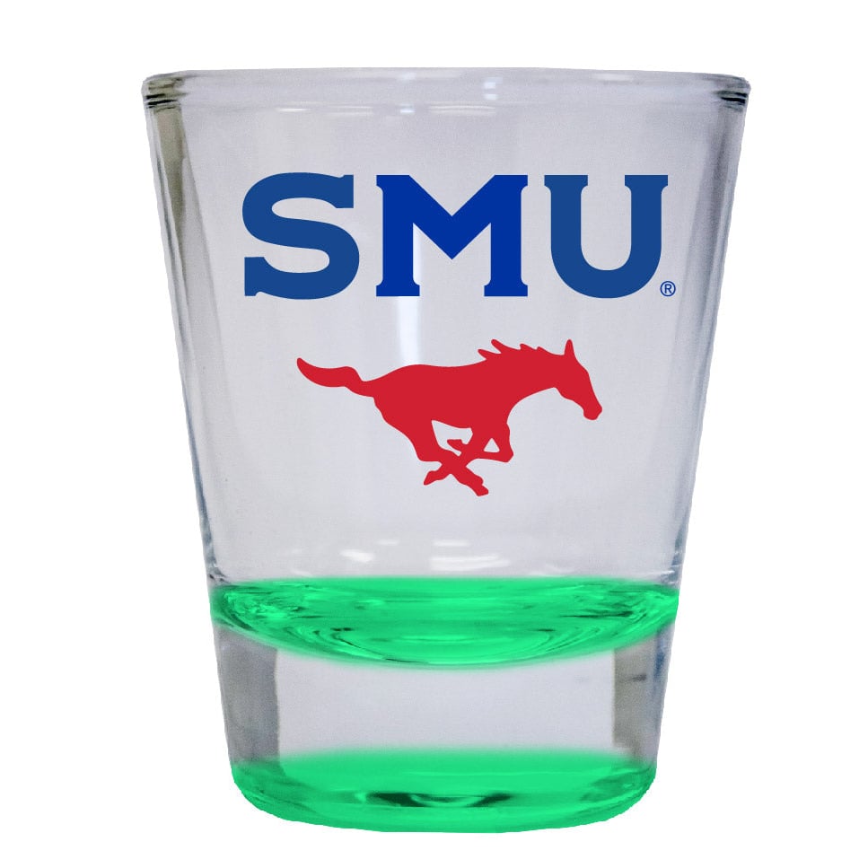 Southern Methodist University 2 ounce Color Etched Shot Glasses Image 3