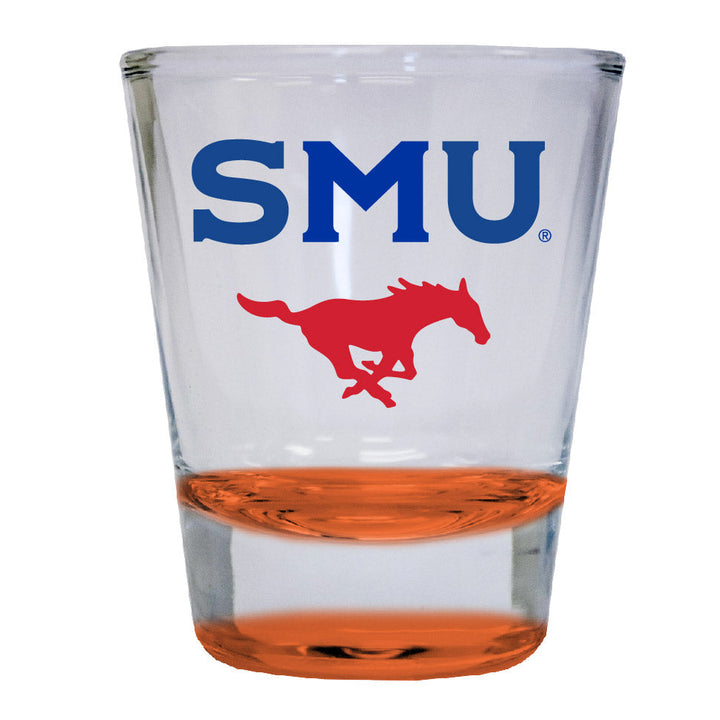 Southern Methodist University 2 ounce Color Etched Shot Glasses Image 4