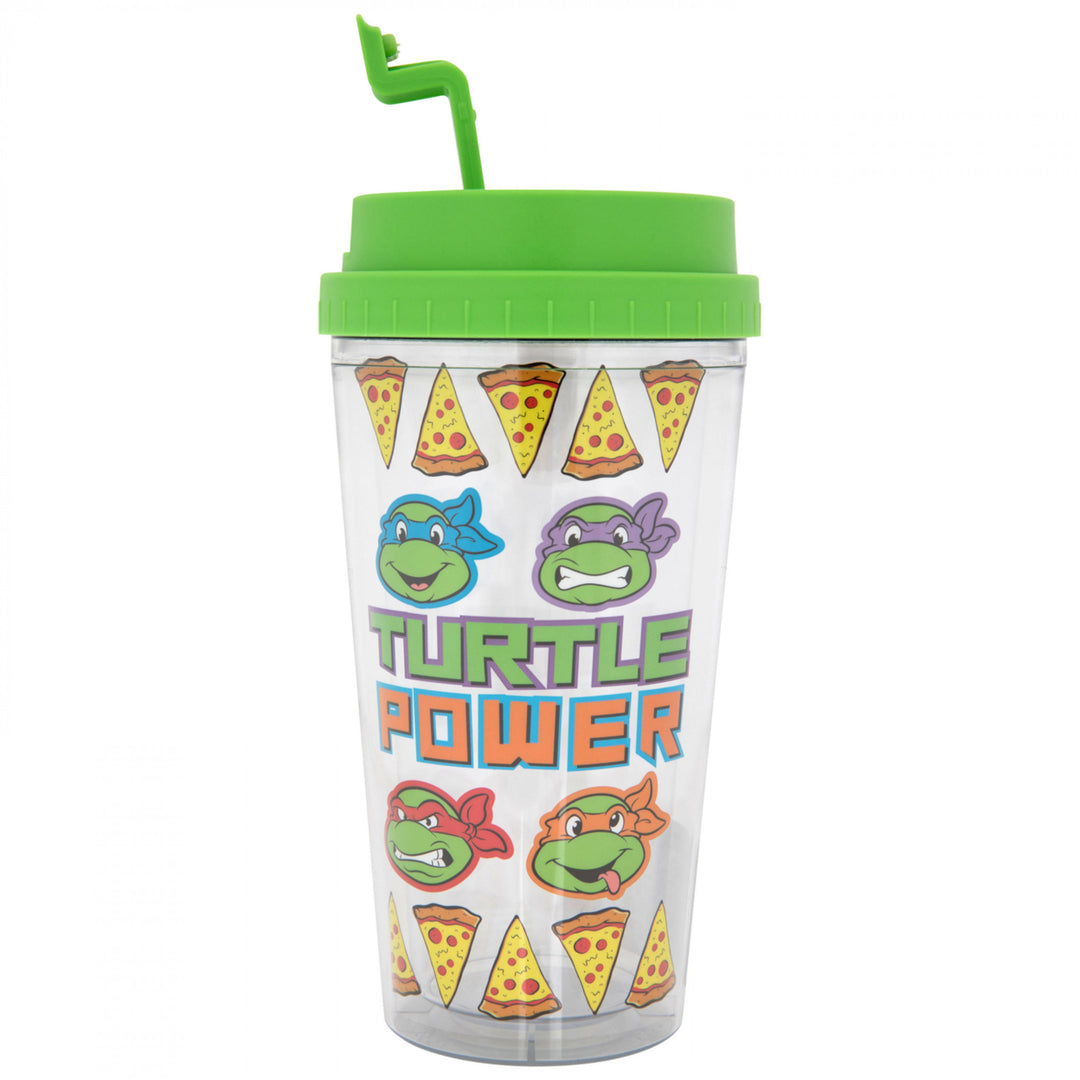 Teenage Mutant Ninja Turtles Pizza Power 16oz Travel Tumbler Image 1