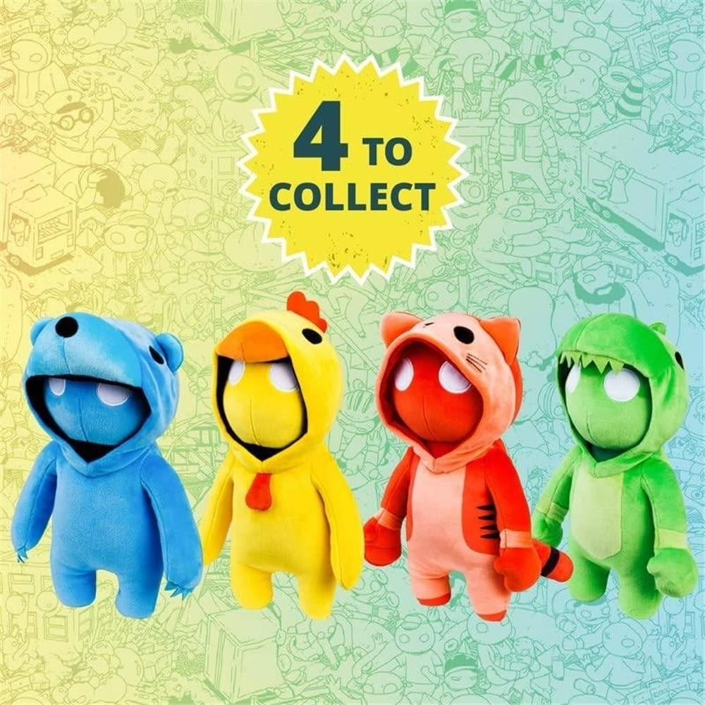 Gang Beasts Plush Green Dragon Yellow Chicken Bundle 16 Inch PMI International Image 6