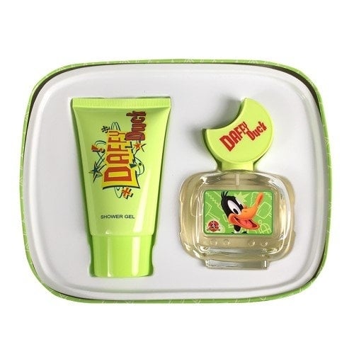 Daffy Duck Gift Set 3 pc EDT Shower Gel Citrus Unisex Tin Lunch Box 3.4 oz Image 2