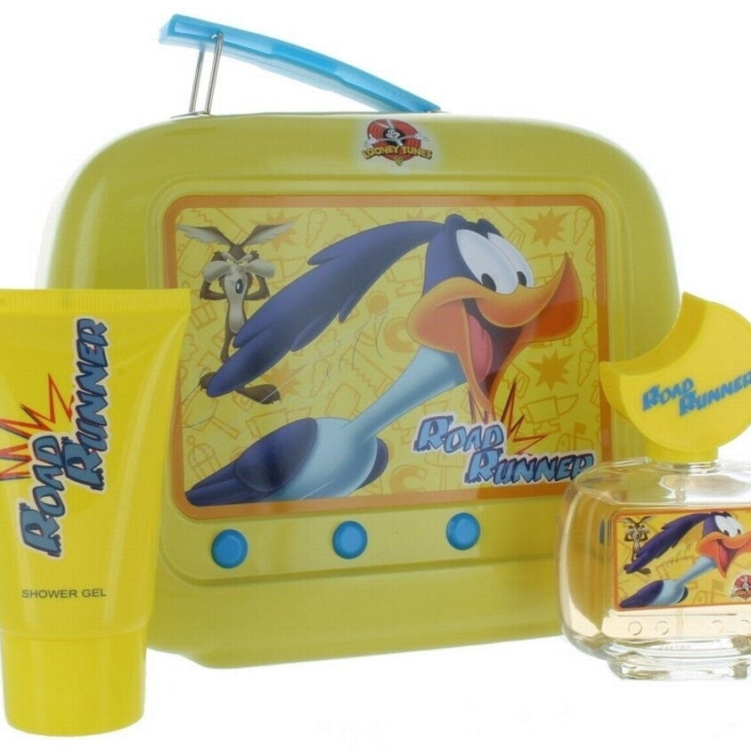 Warner Brothers Road Runner Gift Set EDT Spray Shower Gel Tin Can 2 pcs Image 1