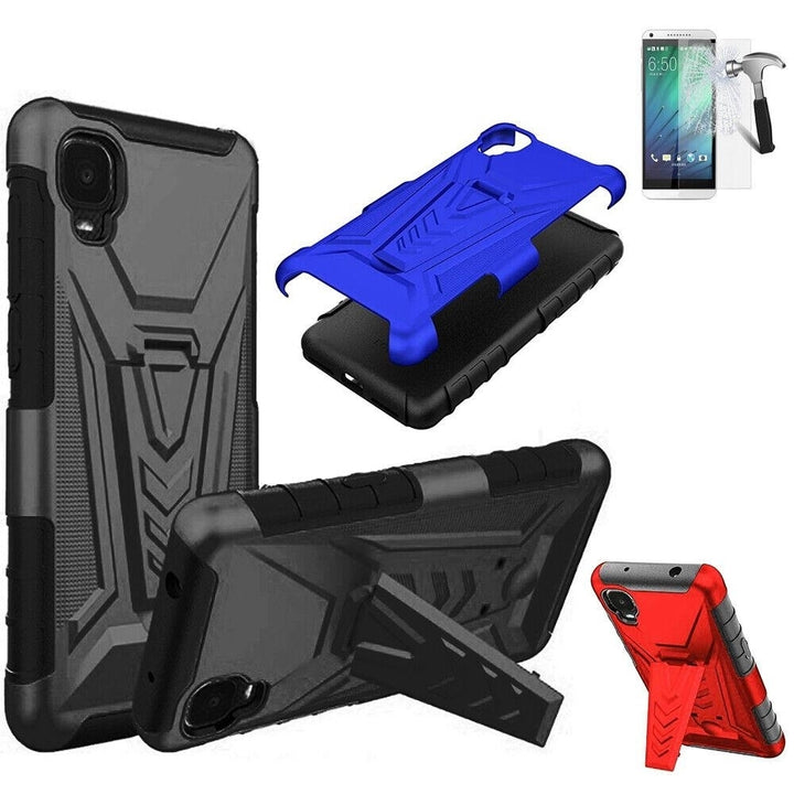 Phone Case for Alcatel TCL A3 (A509DL)/ A30 Dual-Layered Build-in Kickstand Case Image 1