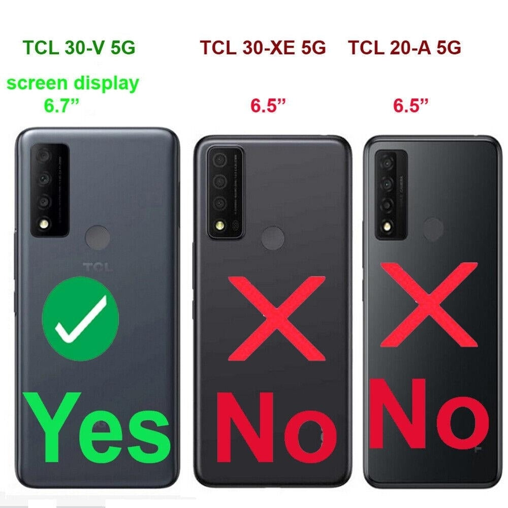 Phone Case For TCL 30 V 5G / 30-V 5G Screen Protector /Shock Absorbing Ring Case Image 2