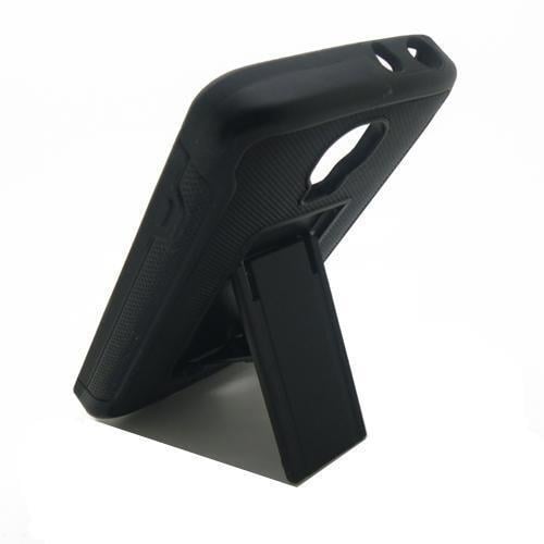 Phone Case For Straight Talk LG Access L31G LTE Black Tough Rugged Cover Stand Image 3