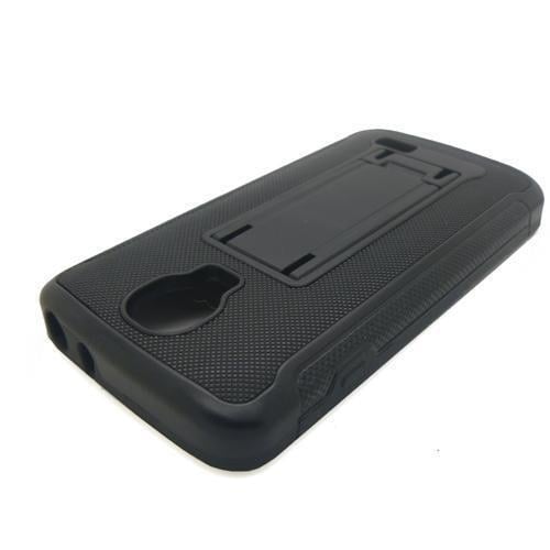 Phone Case For Straight Talk LG Access L31G LTE Black Tough Rugged Cover Stand Image 4