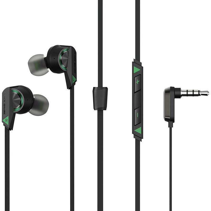 Black Shark Game Earphone 2 Deep Bass 3.5mm Wired In-Ear Headphones Elbow Design Sports Earphones for Smartphone PC Image 1