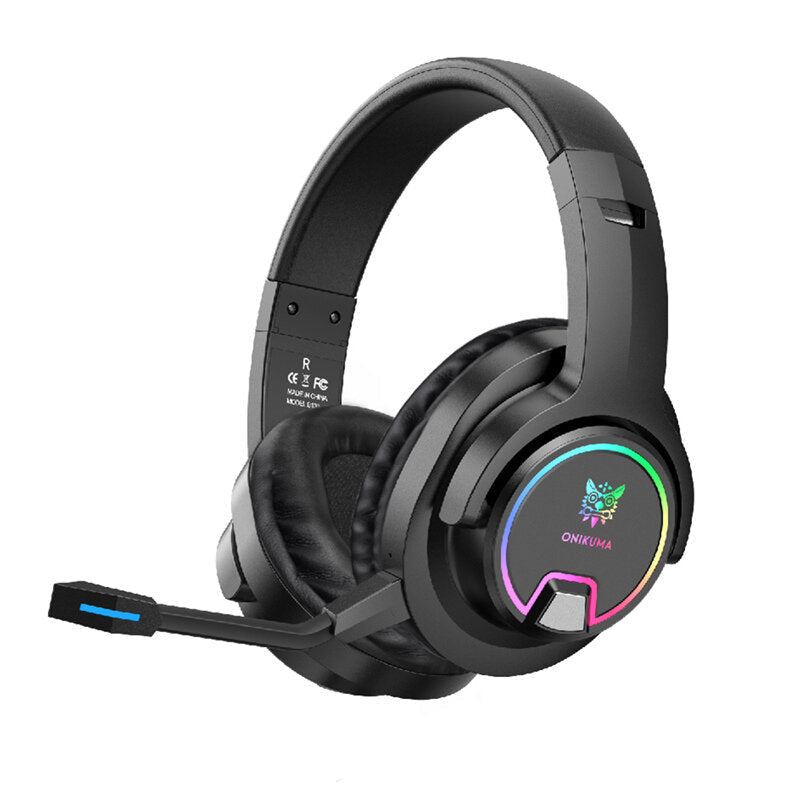 Bluetooth 7.1 Channel RGB Gaming Headset 50mm Driver HiFi Wireless Gaming Headphones Image 1