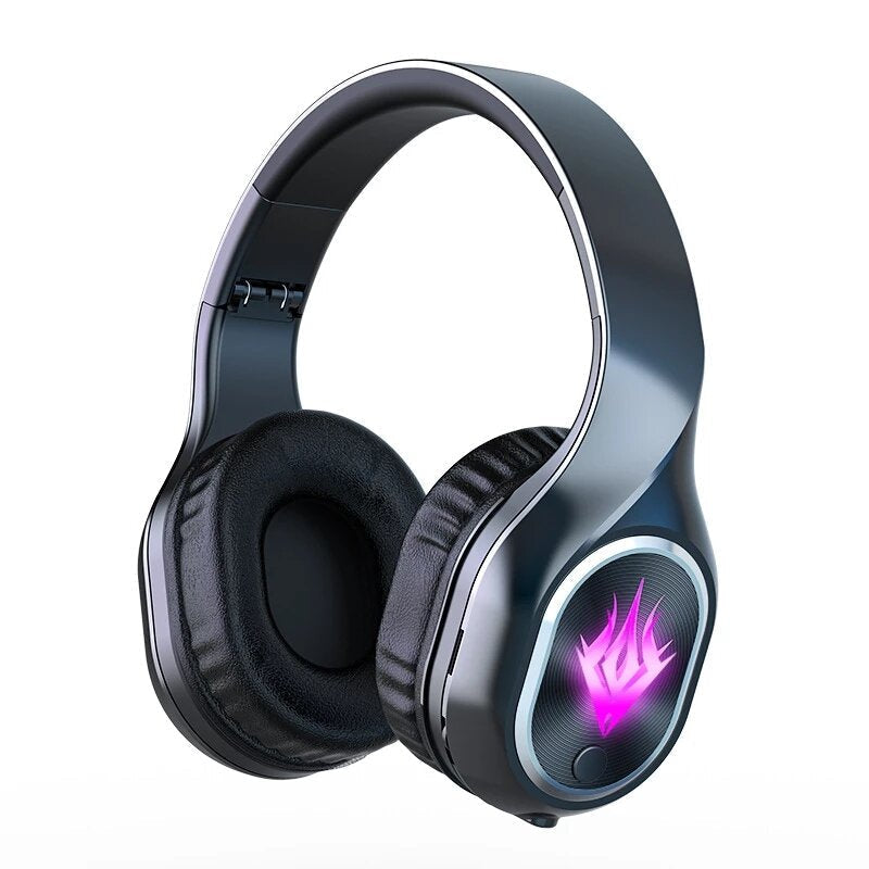 Bluetooth 5.2 Wireless Game,Music Mode Foldable Gaming Headphone RGB Magic Lights 3D Stereo HiFi Headsets With Mic Image 6
