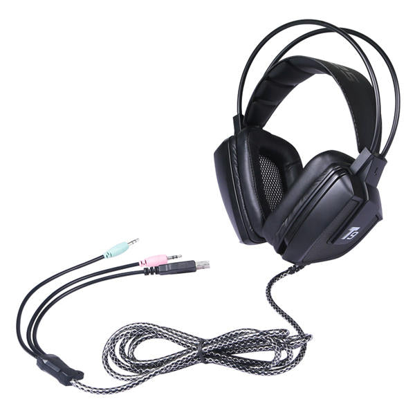Driver LED 50mm Flashing Vibration Gaming Headphone Headset With Mic for Phone PC Computer Image 2