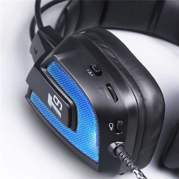 Driver LED 50mm Flashing Vibration Gaming Headphone Headset With Mic for Phone PC Computer Image 3