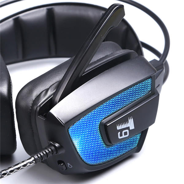 Driver LED 50mm Flashing Vibration Gaming Headphone Headset With Mic for Phone PC Computer Image 4