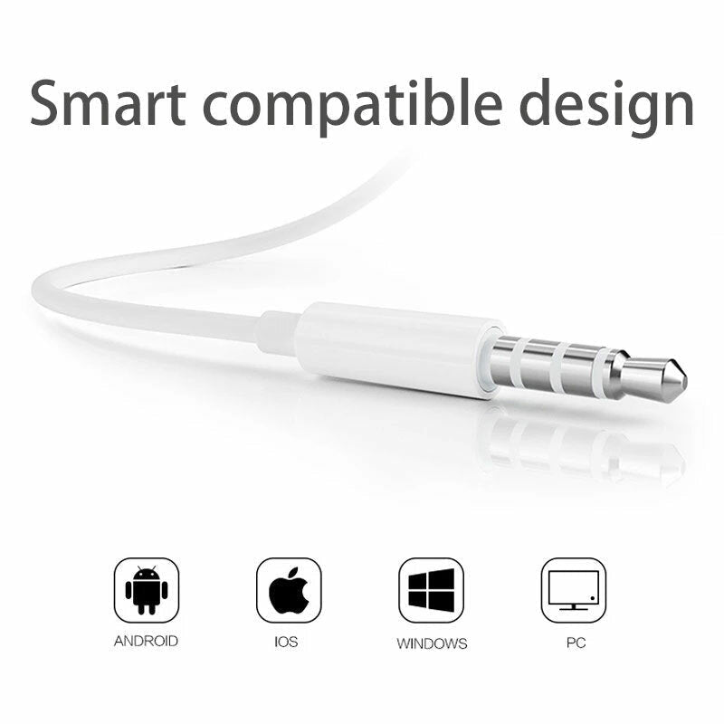 Earphone Headset Hi-Fi 3.5mm Wired Noise Reduction One Key Line Control Image 4