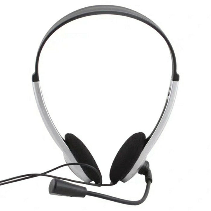 Computer Headphone Wired Control Earphones with Mic Image 2