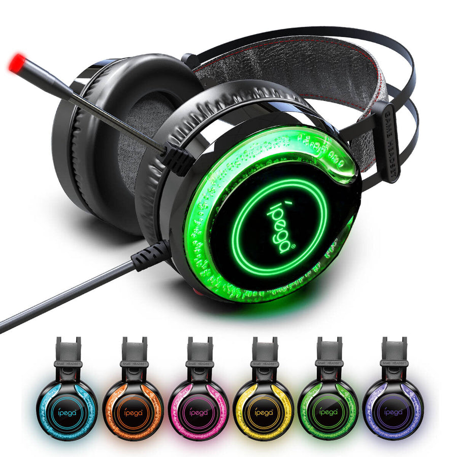 LED Light Suitable Stereo bass Gaming Headset Headphone with Mic for PS4 for XBoxs for One N-Switch PC Mobile Phone Image 1