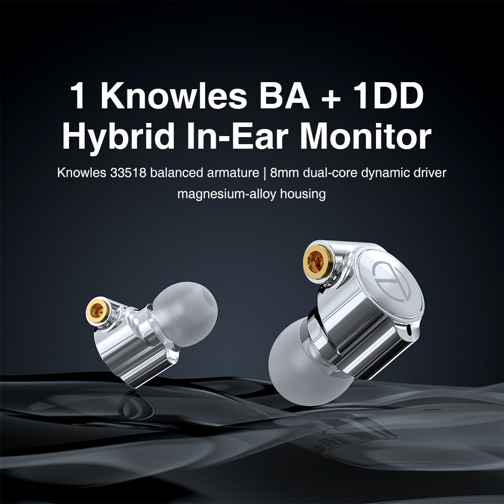 Knowles BA DD Drive In Ear Earphone Earphone Metal Earphone Earbud With MMCX Silver-plated Cable M10 V90 VX BA5 ST1 Image 2