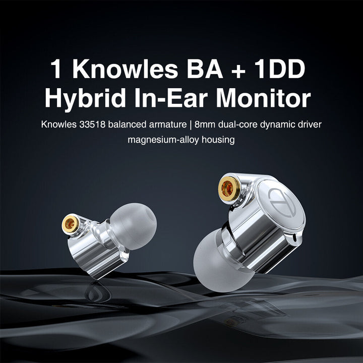 Knowles BA DD Drive In Ear Earphone Earphone Metal Earphone Earbud With MMCX Silver-plated Cable M10 V90 VX BA5 ST1 Image 2
