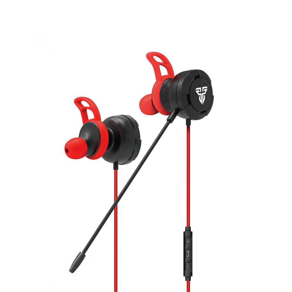 L-Type 3.5mm Plug with Dual Microphone Wired Control Gaming Earphone For E-Sport PC Computer Image 7