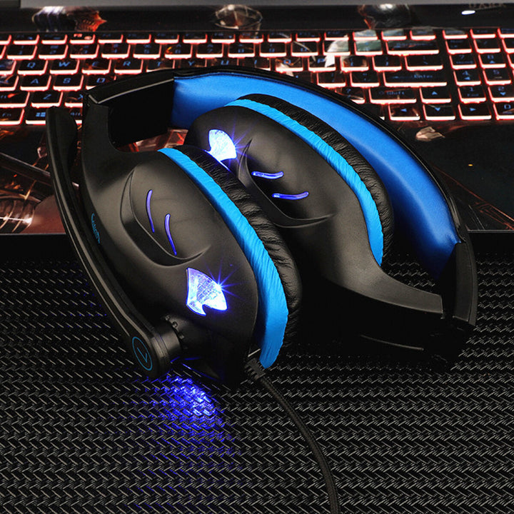 Gaming 3.5mm Headset Headphone LED Surround Sound MIC For PC Laptop PS4 Xbox Image 4