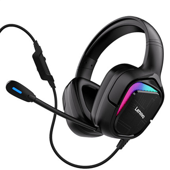 Gaming Headphones 50mm Drivers Surround Sound Bass USB Head-Mounted Wired Headset with Mic Image 6
