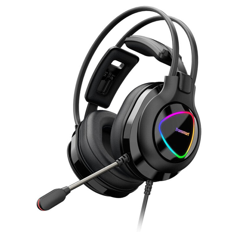 Gaming Headset 50mm Dynamic HD Noise Reduction Luminous 3.5mm USB Headphone with Mic for Gamer Image 1