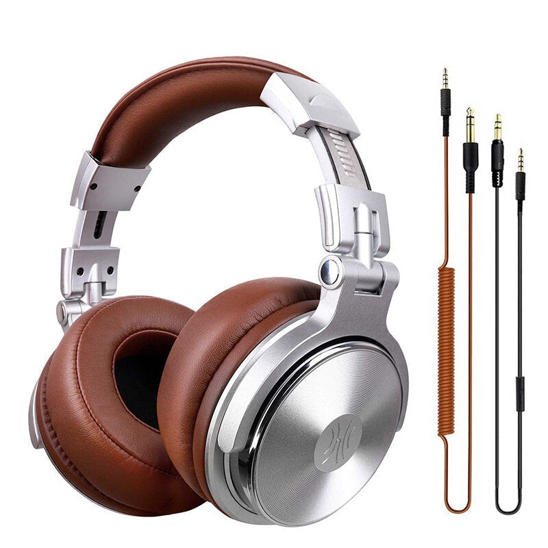 Headphones Gaming Headset Professional Studio DJ Headphones With Microphone Over Ear Wired HiFi Monitors Headset Image 1